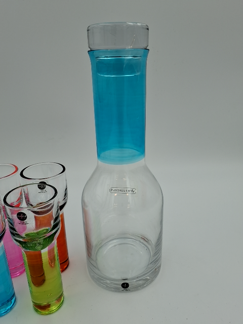Sagaform flaske og 4 glas